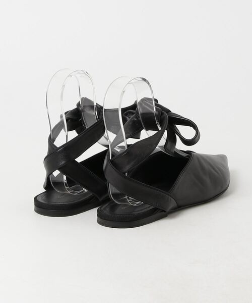 CELINE ブラック サンダル CELINE 「CELINE」 フラットサンダル 37.5 ブラック レディース