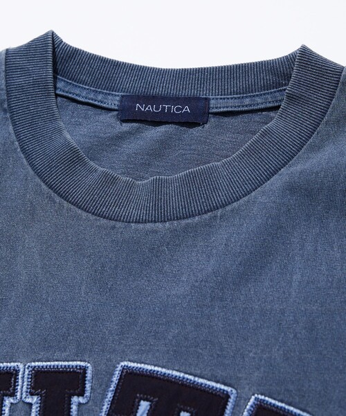 「NAUTICA」 半袖Tシャツ MEDIUM ベージュ メンズ