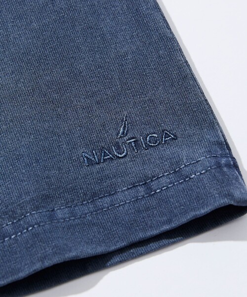 「NAUTICA」 半袖Tシャツ MEDIUM ベージュ メンズ