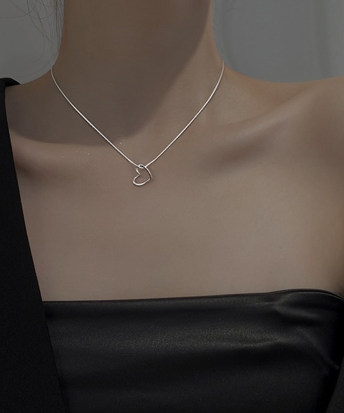 Blanc de Blue ネックレス シルバー オープンハートネックレス