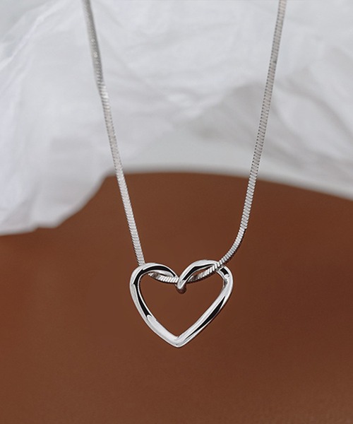 Blanc de Blue ネックレス シルバー オープンハートネックレス