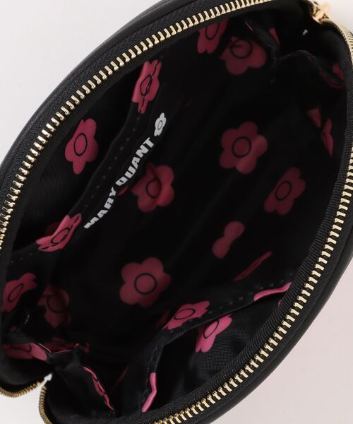 すぐ届く MARY QUANT* クリアデイジーピンクロゴ ラウンドポーチ MARY QUANT ポーチ マリークワント mary quant クリアデイジー