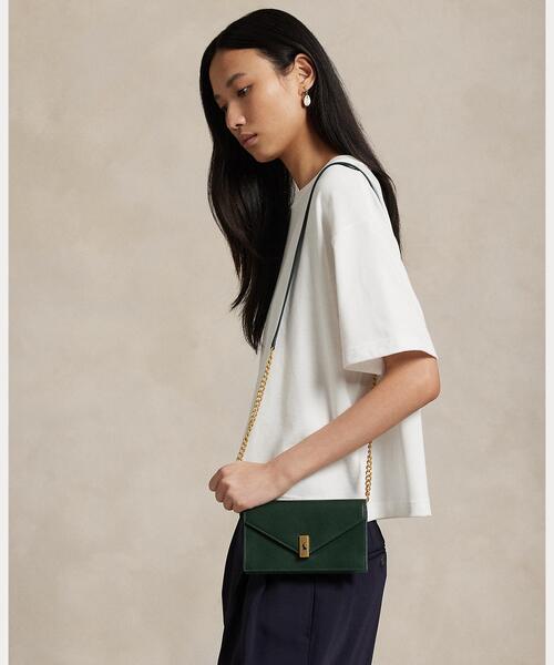 polo ralph lauren チェーンウォレット ショルダーバッグ ラルフ POLO RALPH LAUREN ショルダーバッグ バッグ Polo ID レザー