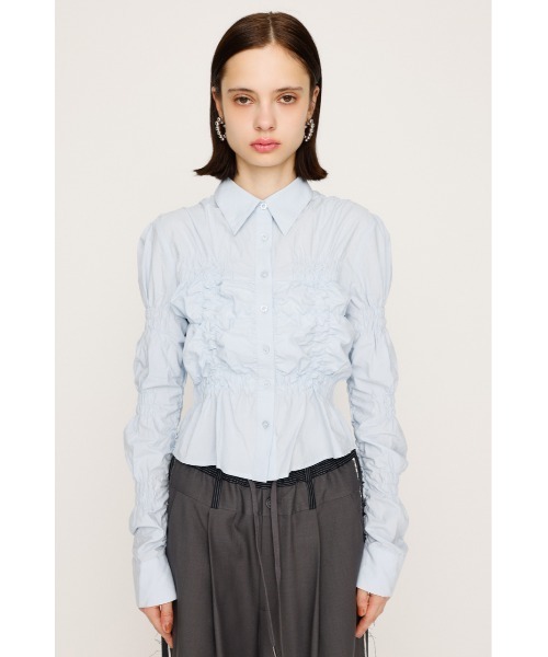 SLY ブラウス シャツ 「新色追加」RANDOM SHIRRING TOPS