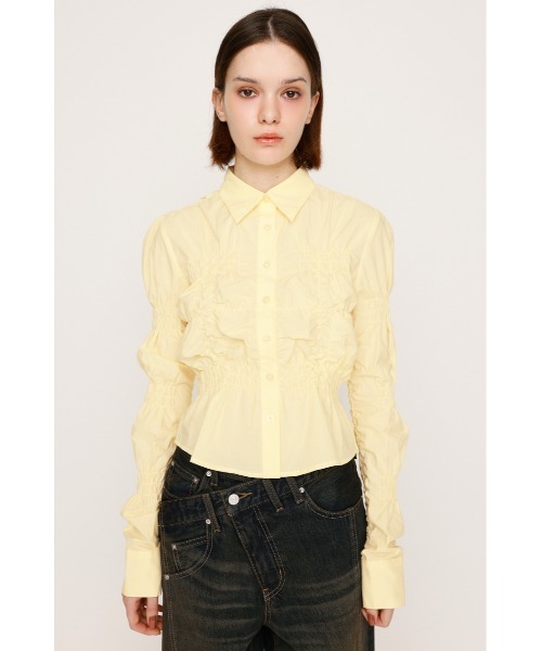 SLY ブラウス シャツ 「新色追加」RANDOM SHIRRING TOPS
