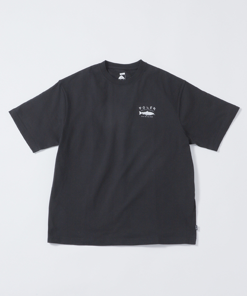「POLeR」 7分袖Tシャツ LARGE モスグリーン メンズ