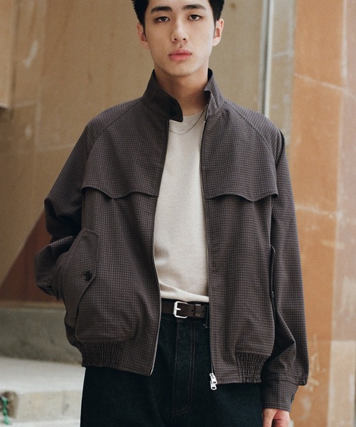 WYM LIDNM ブルゾン アウター PE PLAID HARRINGTON JACKET