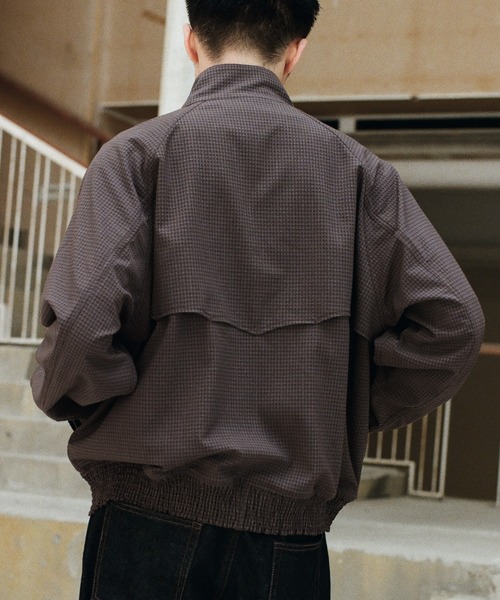 WYM LIDNM ブルゾン アウター PE PLAID HARRINGTON JACKET
