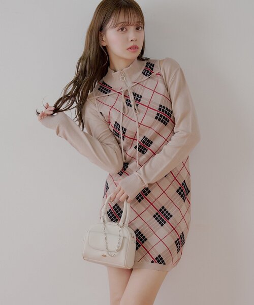 Chico（チコ） ワンピース ボレロセットチェックアメスリミニ