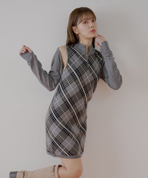 Chico（チコ） ワンピース ボレロセットチェックアメスリミニ