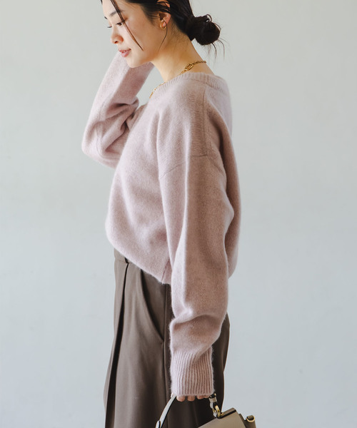 NOBLE（ノーブル） ニット セーター YAKクルーネックプルオーバー