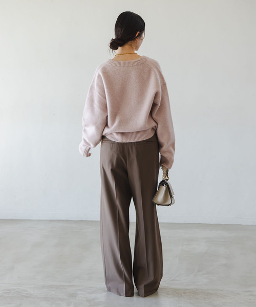 NOBLE（ノーブル） ニット セーター YAKクルーネックプルオーバー