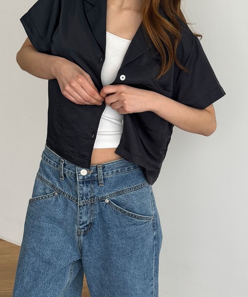 「CANAL JEAN」 デニムパンツ MEDIUM インディゴブルー レディース