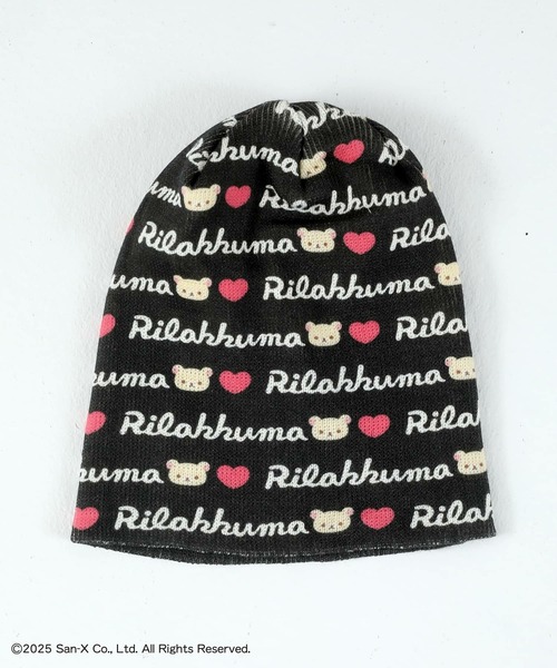 SPINNS（スピンズ） ニット帽 ニットキャップ 「リラックマ」総柄