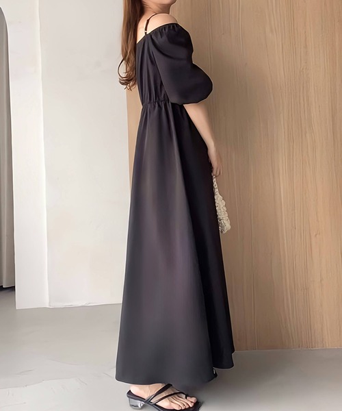 「FILLOU」 半袖ワンピース X-LARGE ブラック レディース_画像5