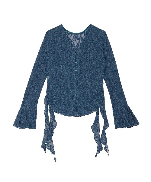 Ameri（アメリ） tシャツ UND 2WAY CUT LACE FRILL TOP レディース