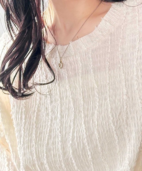 「GeeRA」 半袖ブラウス X-LARGE オフホワイト レディース_画像7