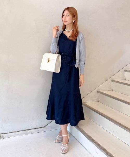 「F i.n.t」 ニットカーディガン FREE オフホワイト レディース_画像5