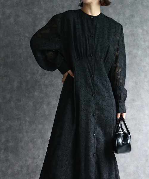 any day（エニーデイ） ワンピース フラワージャガードワンピース