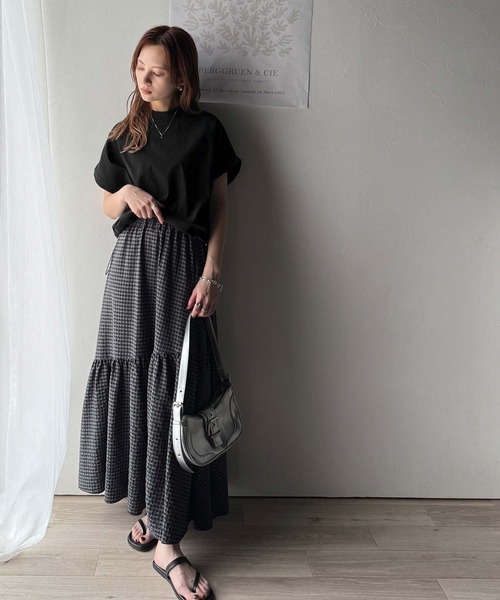 「classicalelf」 半袖カットソー LARGE ネイビー レディース_画像3