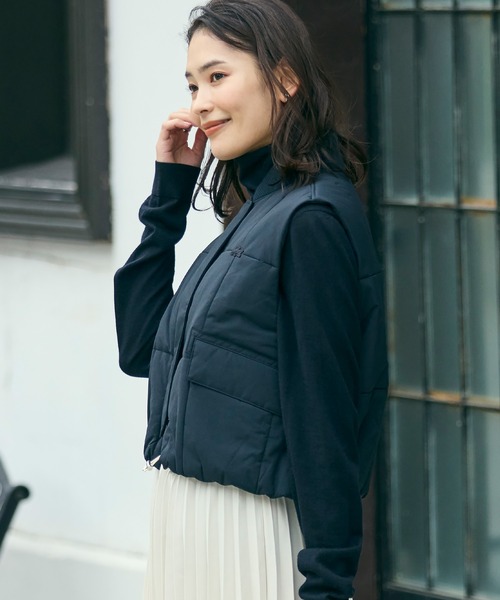 LACOSTE（ラコステ） ダウンベスト ベスト クロップド丈 撥水 THERMORE