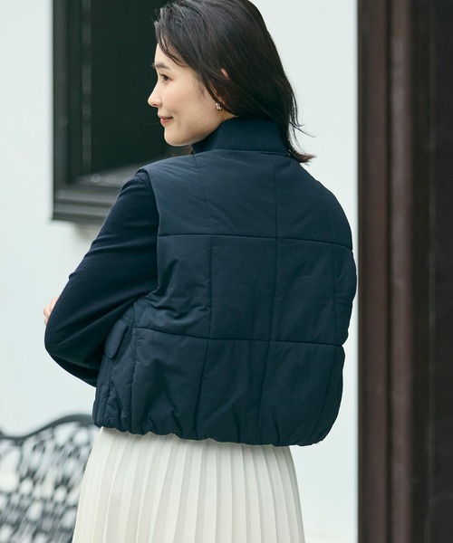 CHERVO ダウンベスト　レディース LACOSTE（ラコステ） ダウンベスト ベスト クロップド丈 撥水 THERMORE