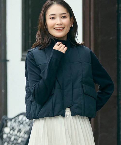 LACOSTE（ラコステ） ダウンベスト ベスト クロップド丈 撥水 THERMORE