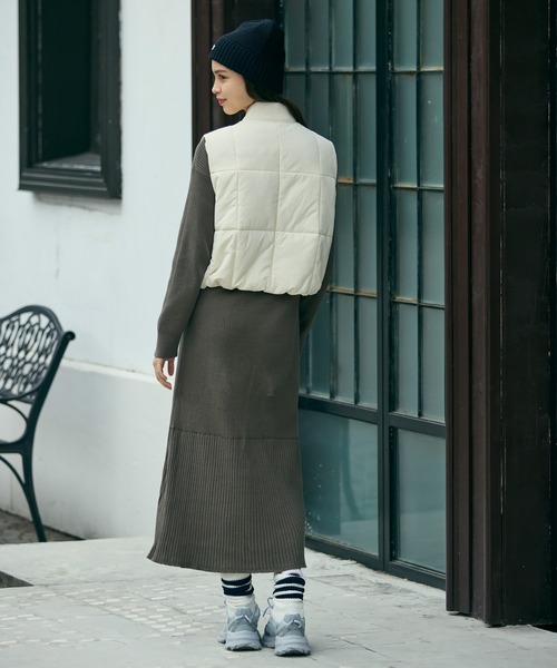 LACOSTE（ラコステ） ダウンベスト ベスト クロップド丈 撥水 THERMORE