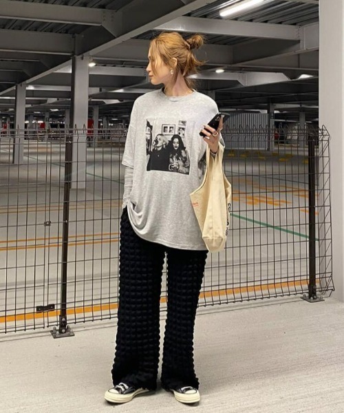 「ISOOK」 半袖Tシャツ FREE ホワイト レディース_画像2