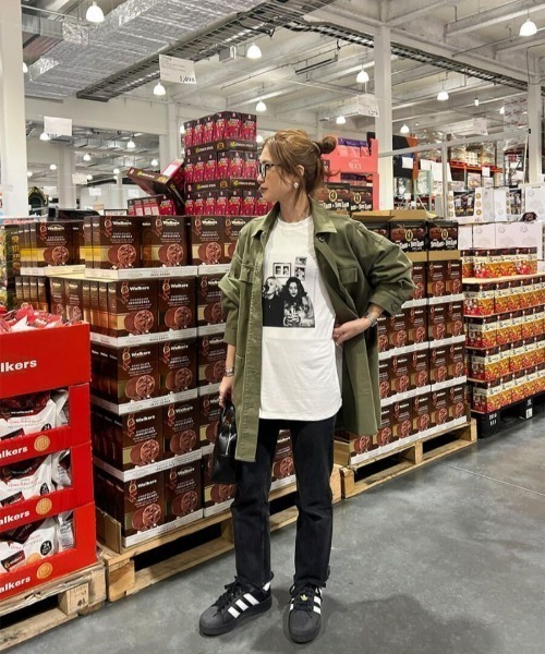 「ISOOK」 半袖Tシャツ FREE ホワイト レディース_画像3