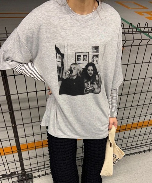 「ISOOK」 半袖Tシャツ FREE ホワイト レディース_画像6