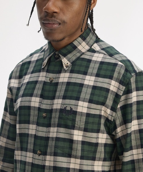 FRED PERRY（フレッドペリー） シャツ Brushed Twill Tartan Shirt