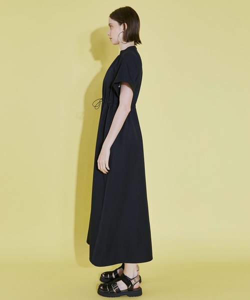 「A + TOKYO」 半袖ワンピース 1 ライトグレー レディース_画像7