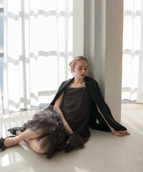 DONOBAN（ドノバン） ドレス 「ANDRESD」volume tulle jacket set