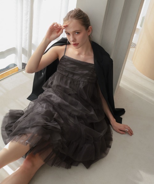 DONOBAN（ドノバン） ドレス 「ANDRESD」volume tulle jacket set