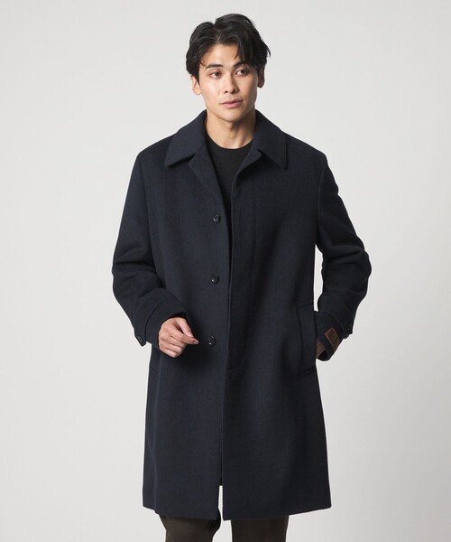 A DAY IN THE LIFE ステンカラーコート コート ビーバー ヘリンボーン