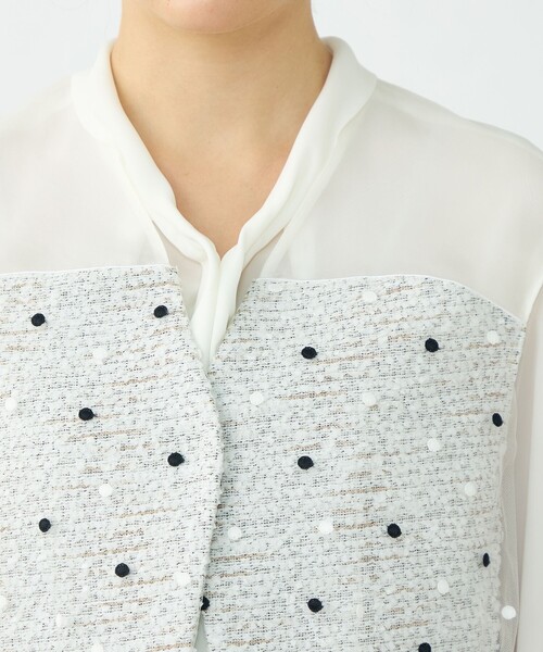 Ballsey（ボールジィ） ベスト ジレ ラッピングツイード Vカラー