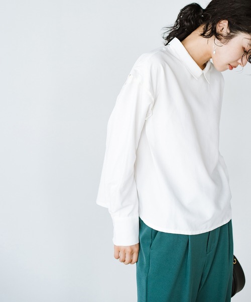 「haco!」 長袖ブラウス MEDIUM ホワイト レディース_画像6