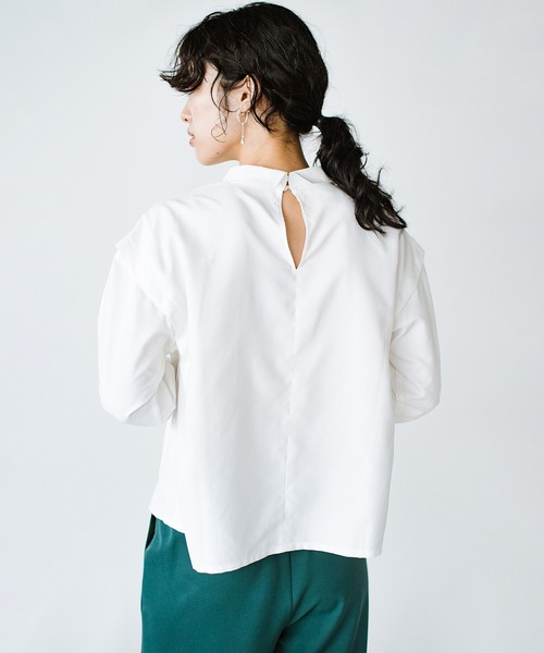 「haco!」 長袖ブラウス MEDIUM ホワイト レディース_画像8