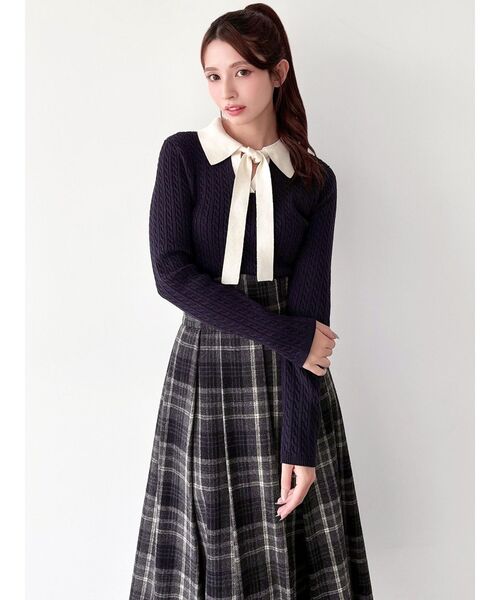 RESEXXY（リゼクシー） ニット セーター ナロータイケーブルニット