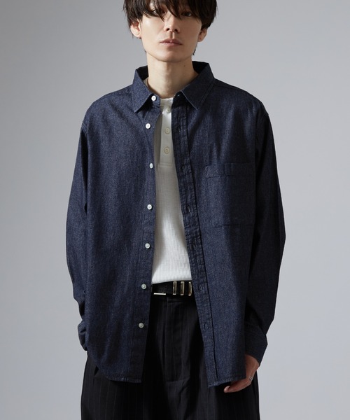 NULL シャツ 「nl」6oz デニムシャツ メンズ レディース : ZOZOTOWN
