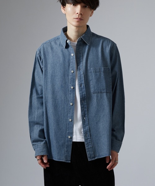 NULL シャツ 「nl」6oz デニムシャツ メンズ レディース : ZOZOTOWN
