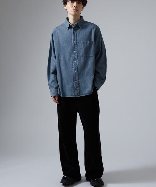 NULL シャツ 「nl」6oz デニムシャツ メンズ レディース : ZOZOTOWN