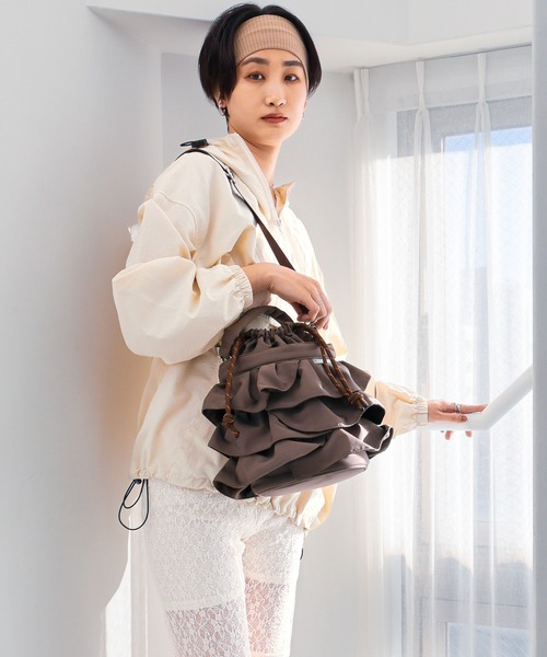 COLDE（コルデ） ショルダーバッグ バッグ 2wayフリル巾着バッグ「詳細