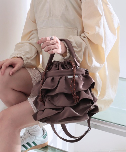 COLDE（コルデ） ショルダーバッグ バッグ 2wayフリル巾着バッグ「詳細