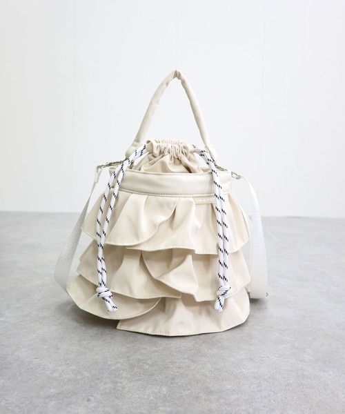 COLDE（コルデ） ショルダーバッグ バッグ 2wayフリル巾着バッグ「詳細