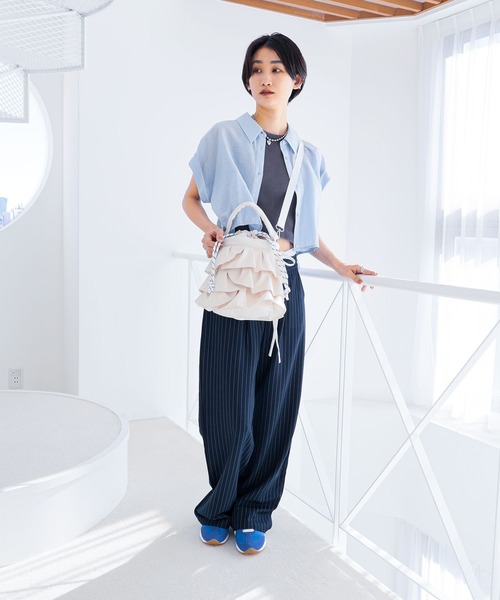 COLDE（コルデ） ショルダーバッグ バッグ 2wayフリル巾着バッグ