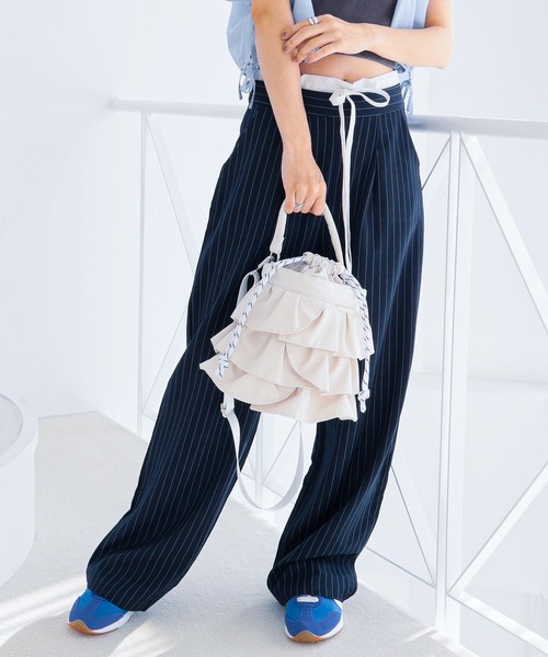 COLDE（コルデ） ショルダーバッグ バッグ 2wayフリル巾着バッグ