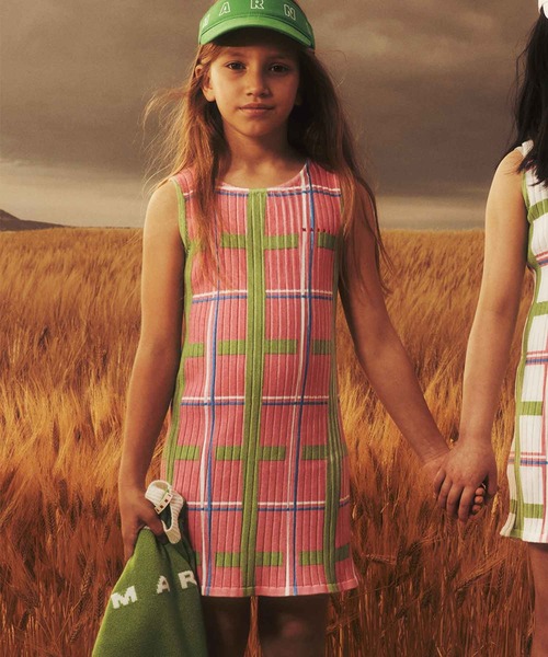 美品 MARNI キッズ 2,8万円 6Y 6歳 チェック柄ワンピース マルニ MARNI（マルニ） ワンピース Kids ＆ Junior チェックノースリーブ