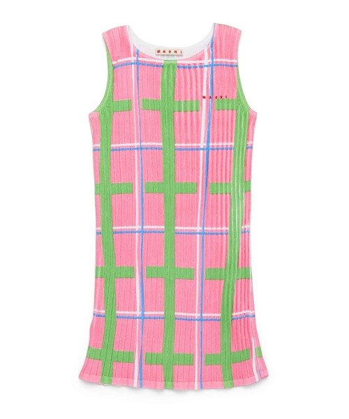 美品 MARNI キッズ 2,8万円 6Y 6歳 チェック柄ワンピース マルニ MARNI（マルニ） ワンピース Kids ＆ Junior チェックノースリーブ